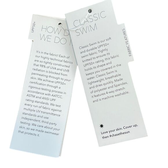 Mott 50 Clara Medium Crop Swim Top V-Neck UPF 50+ Short Sleeve Bamboo Forest Tan - Picture 10 of 11